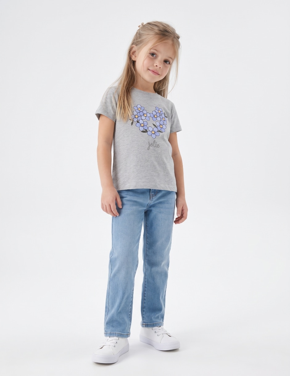Playera manga corta para niña Playera manga corta para niña