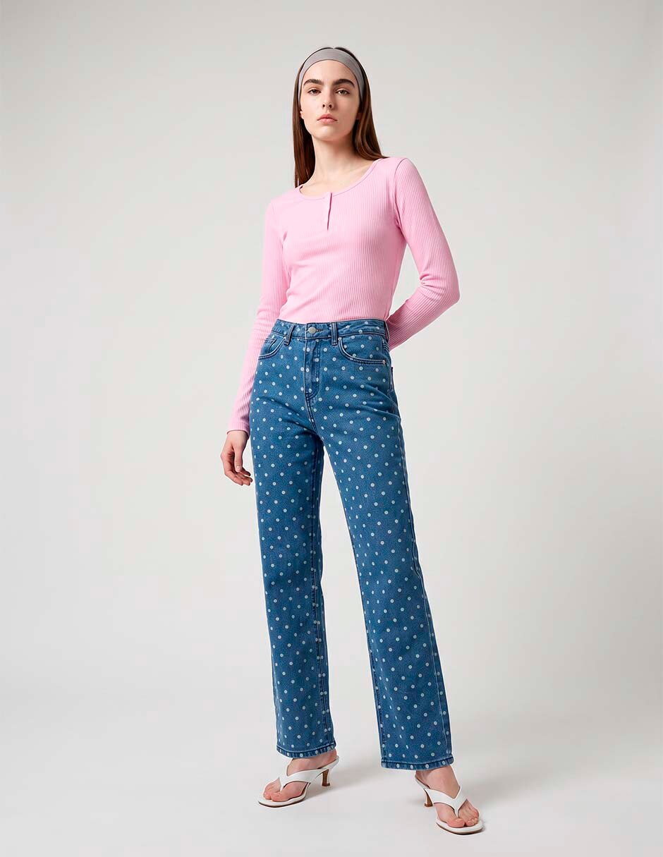 Jeans regular straight para mujer Jeans regular straight para mujer