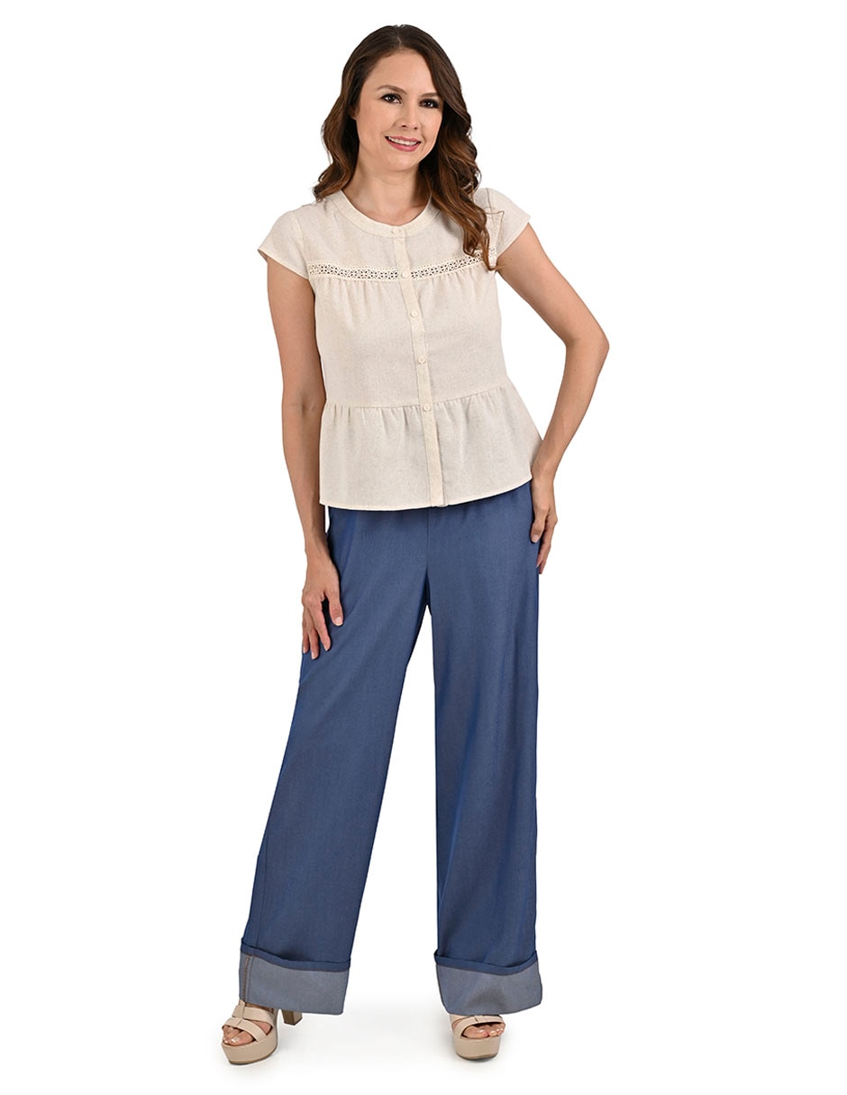 Blusa manga corta para mujer 2