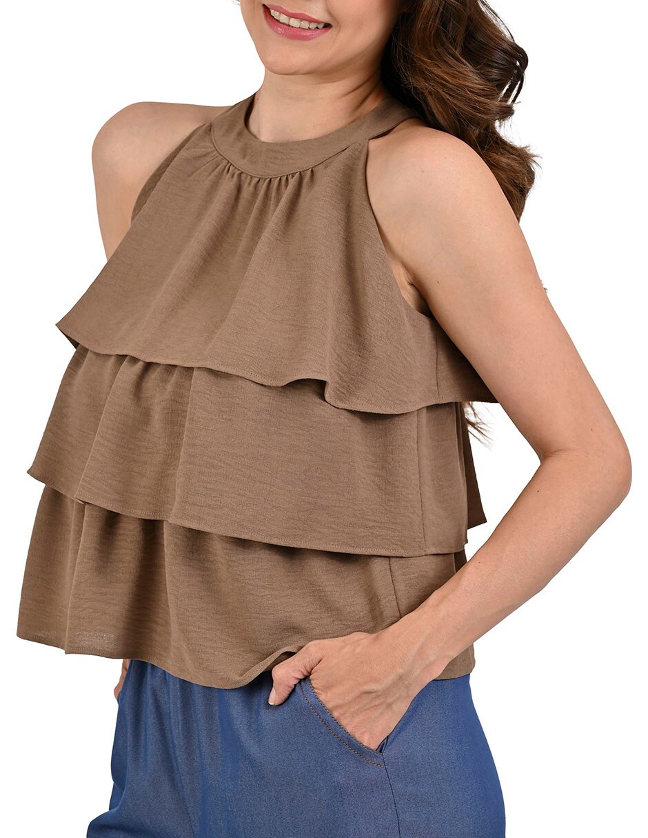 Blusa sin manga para mujer 3