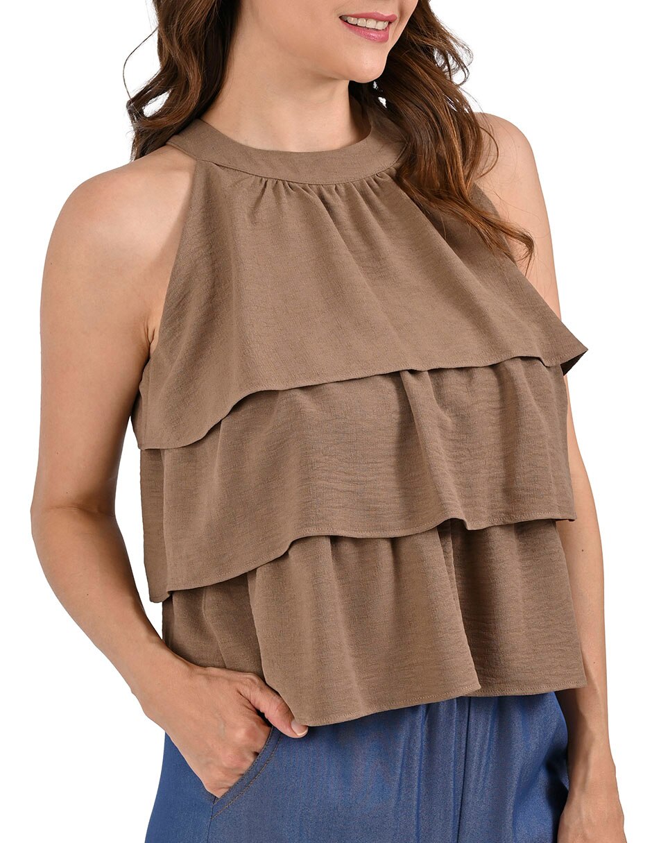 Blusa sin manga para mujer 4