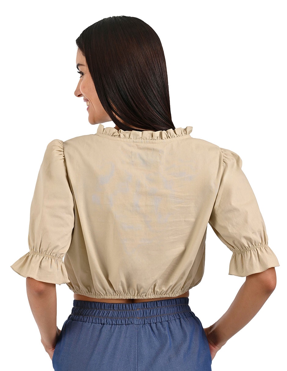 Blusa manga corta para mujer 2