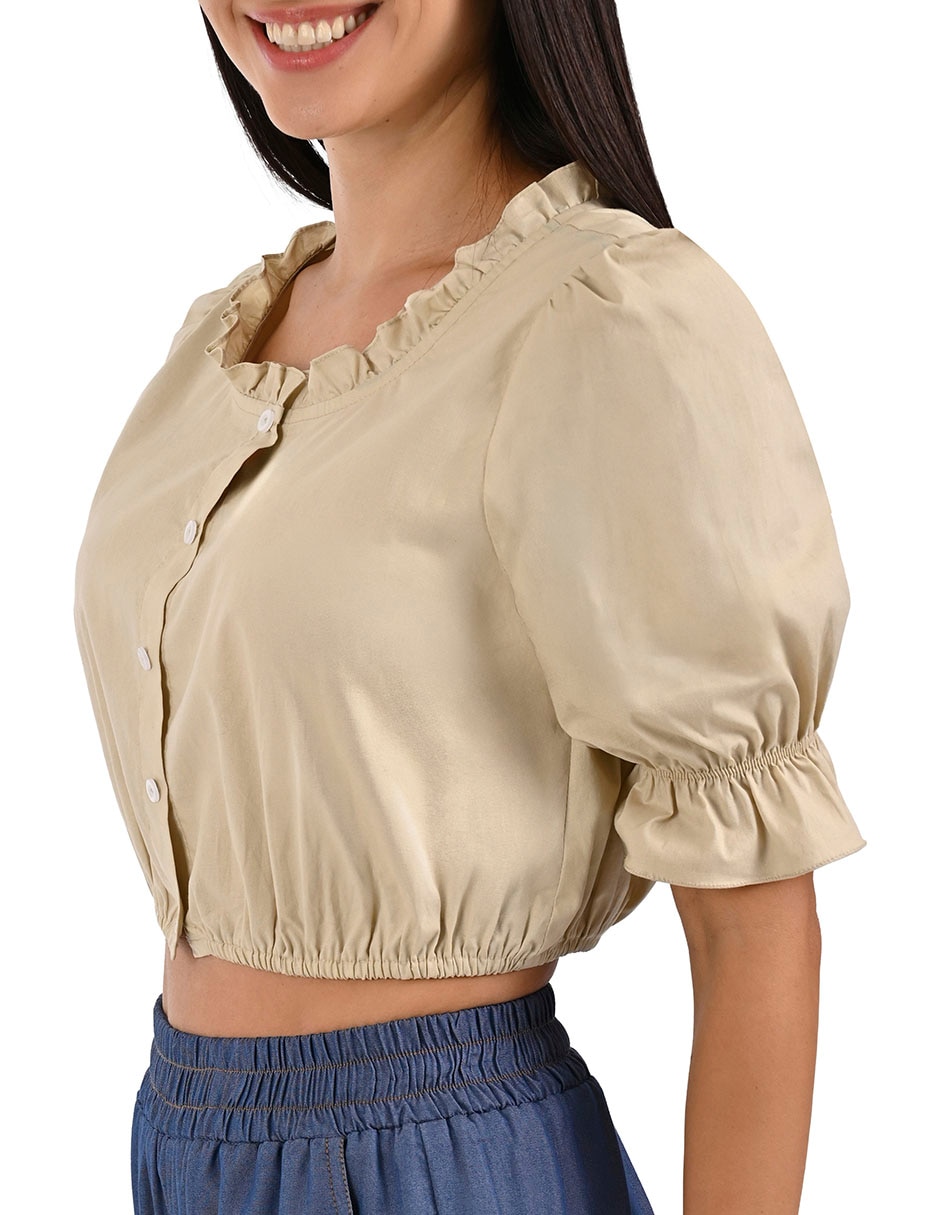 Blusa manga corta para mujer 3