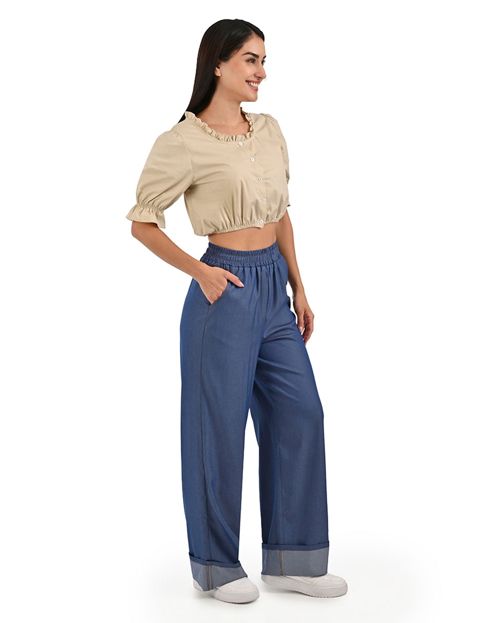 Blusa manga corta para mujer 5