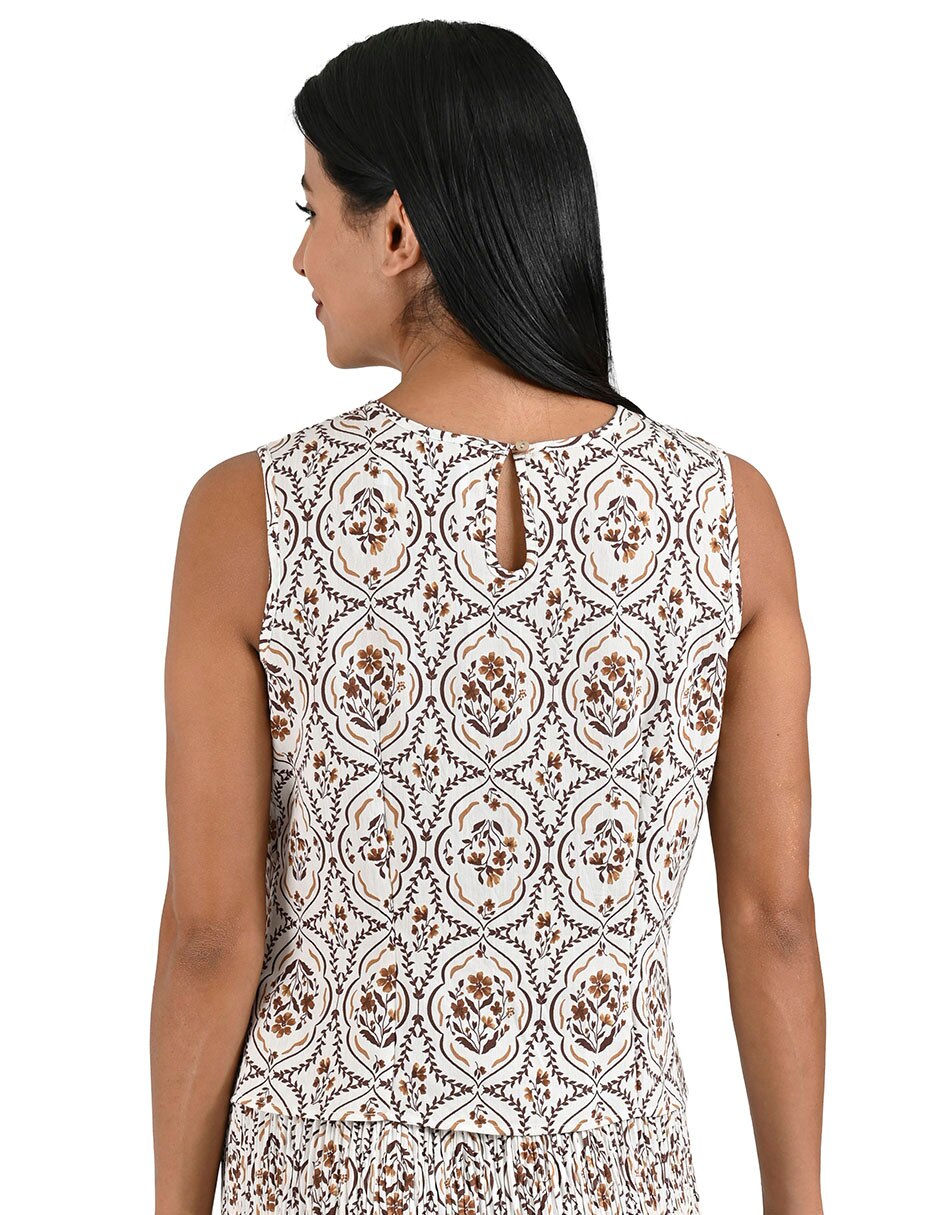 Blusa sin manga para mujer 2