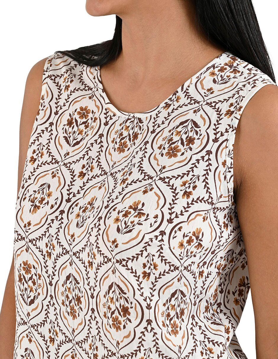 Blusa sin manga para mujer 4