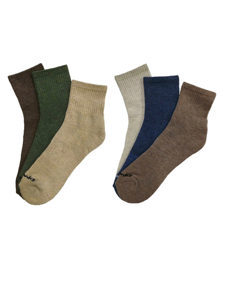 Set calceta de algodón para hombre 6 pares