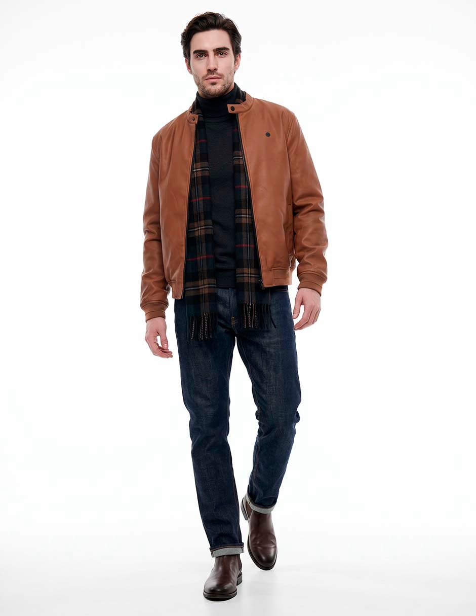 Chamarra casual con bolsillos para hombre Chamarra casual con bolsillos para hombre