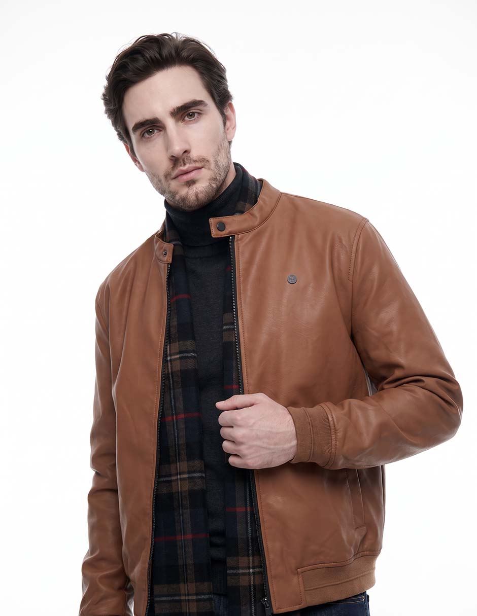 Chamarra casual con bolsillos para hombre 3