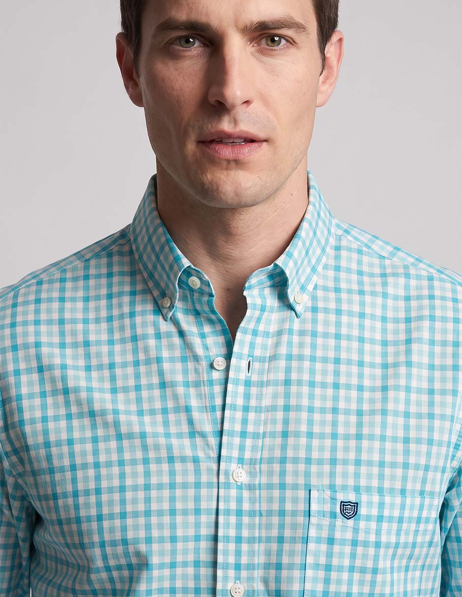 Camisa casual de algodón manga larga para hombre 3