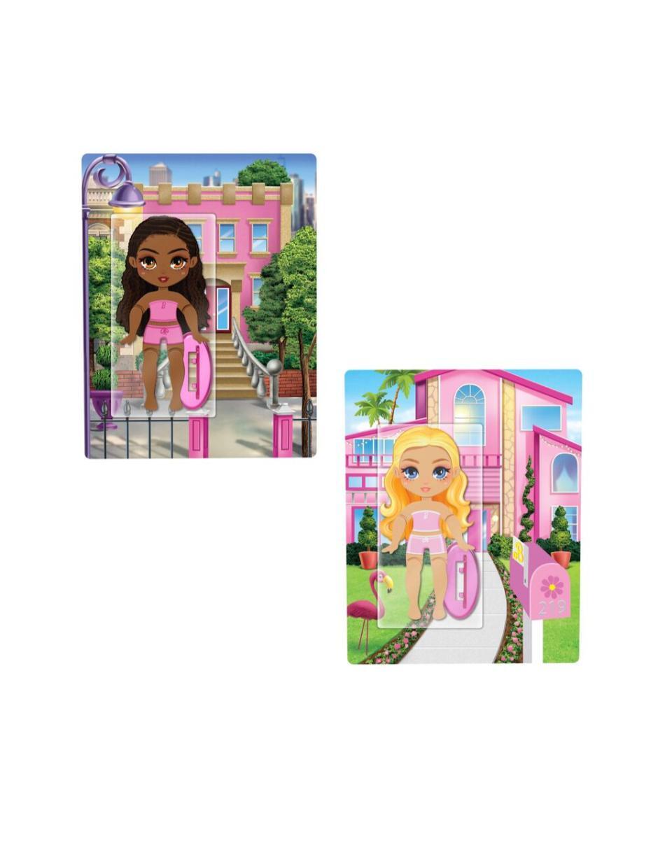 Muñeca miniatura barbi stickeee