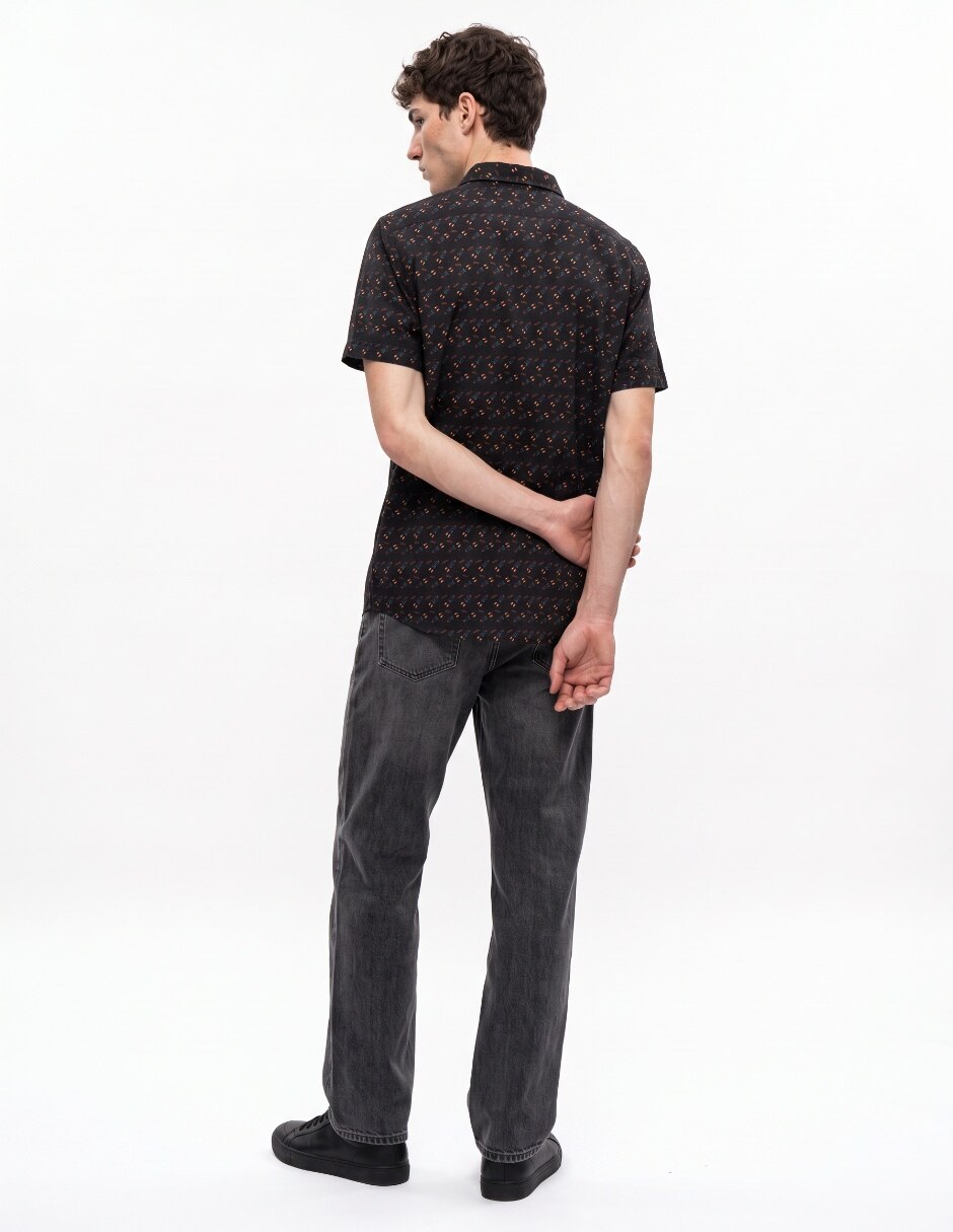 Camisa casual manga corta para hombre 2