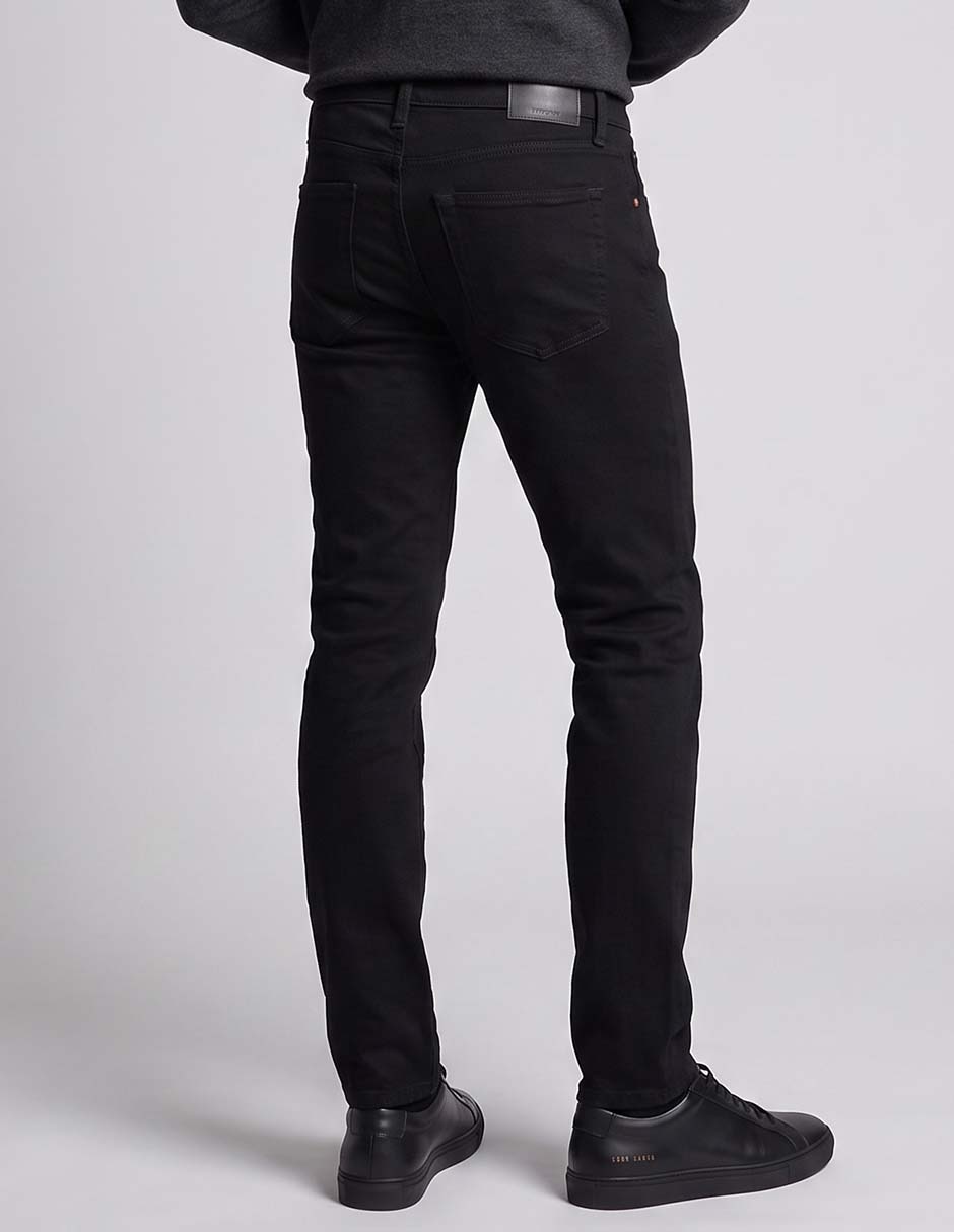 Jeans skinny lavado obscuro para hombre 2