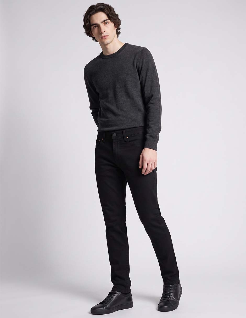 Jeans skinny lavado obscuro para hombre 3