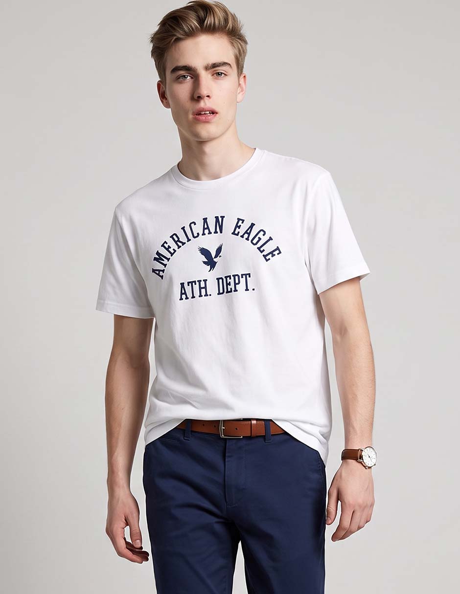 Playera cuello redondo para hombre