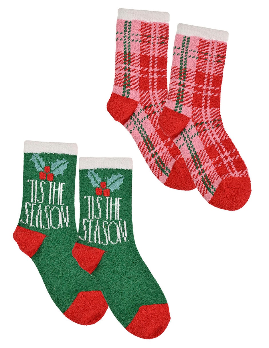 Set calceta navideño para mujer 2 pares 3