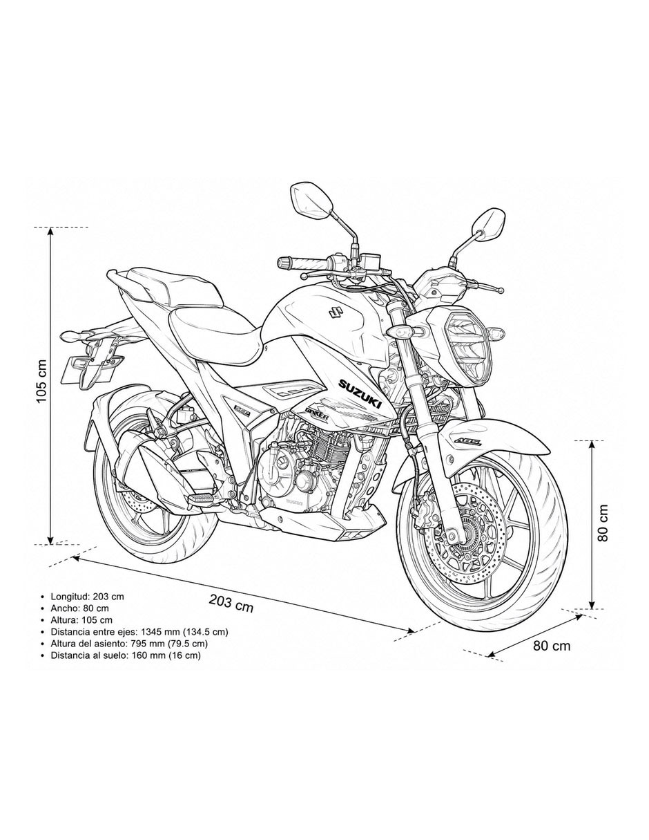 Motocicleta deportiva Suz Gixxer Nk 250Cc Blanco 2027 6