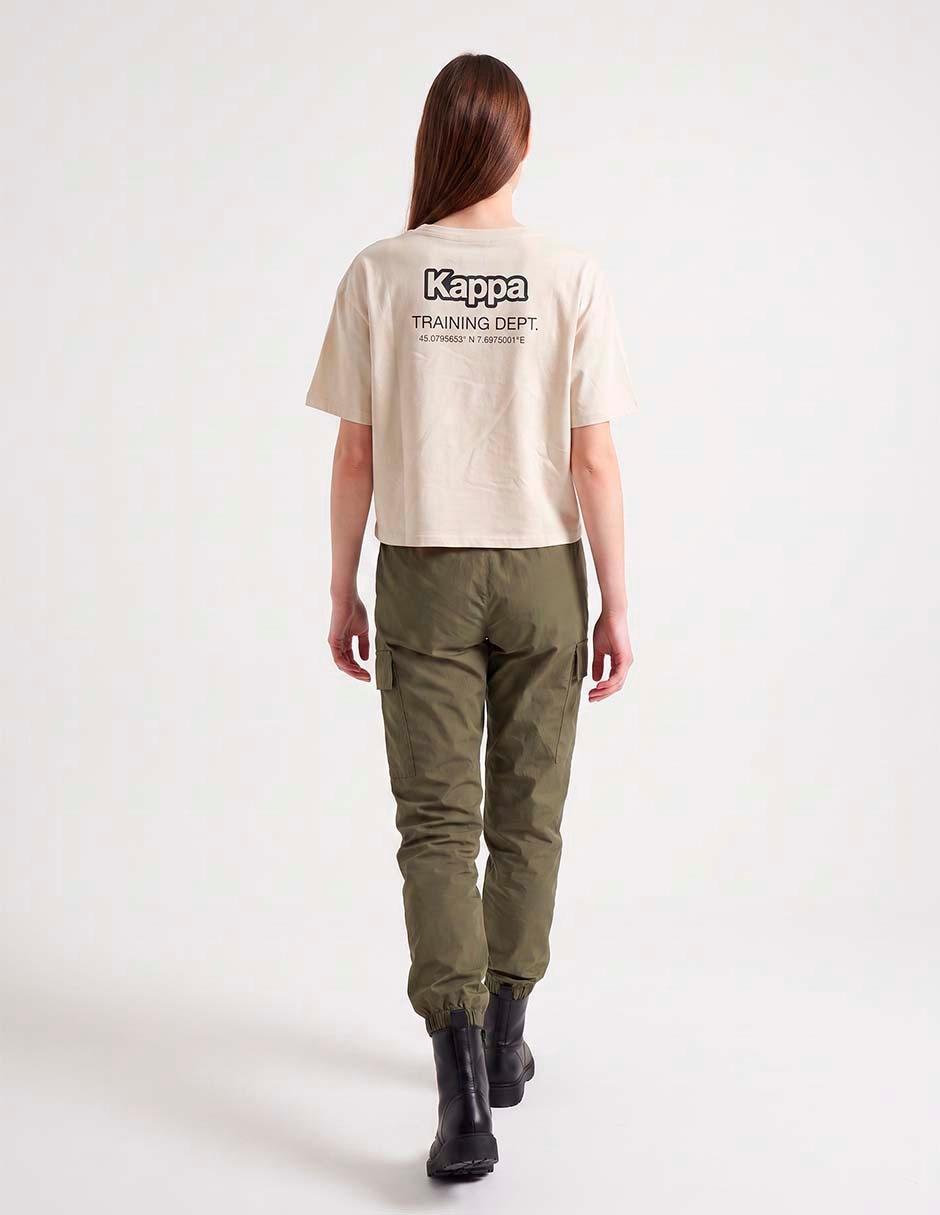 Playera manga al codo cuello redondo para mujer 2