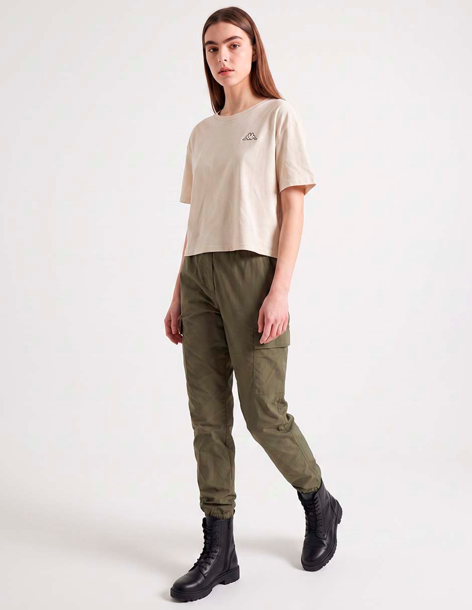 Playera manga al codo cuello redondo para mujer 3