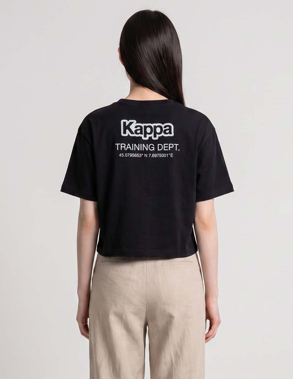 Playera manga al codo cuello redondo para mujer 2