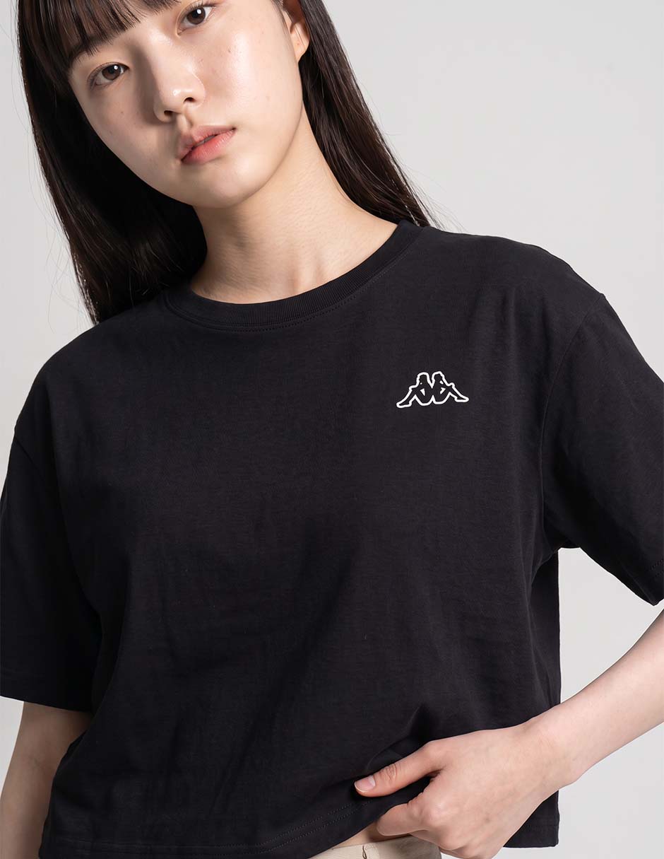 Playera manga al codo cuello redondo para mujer 3