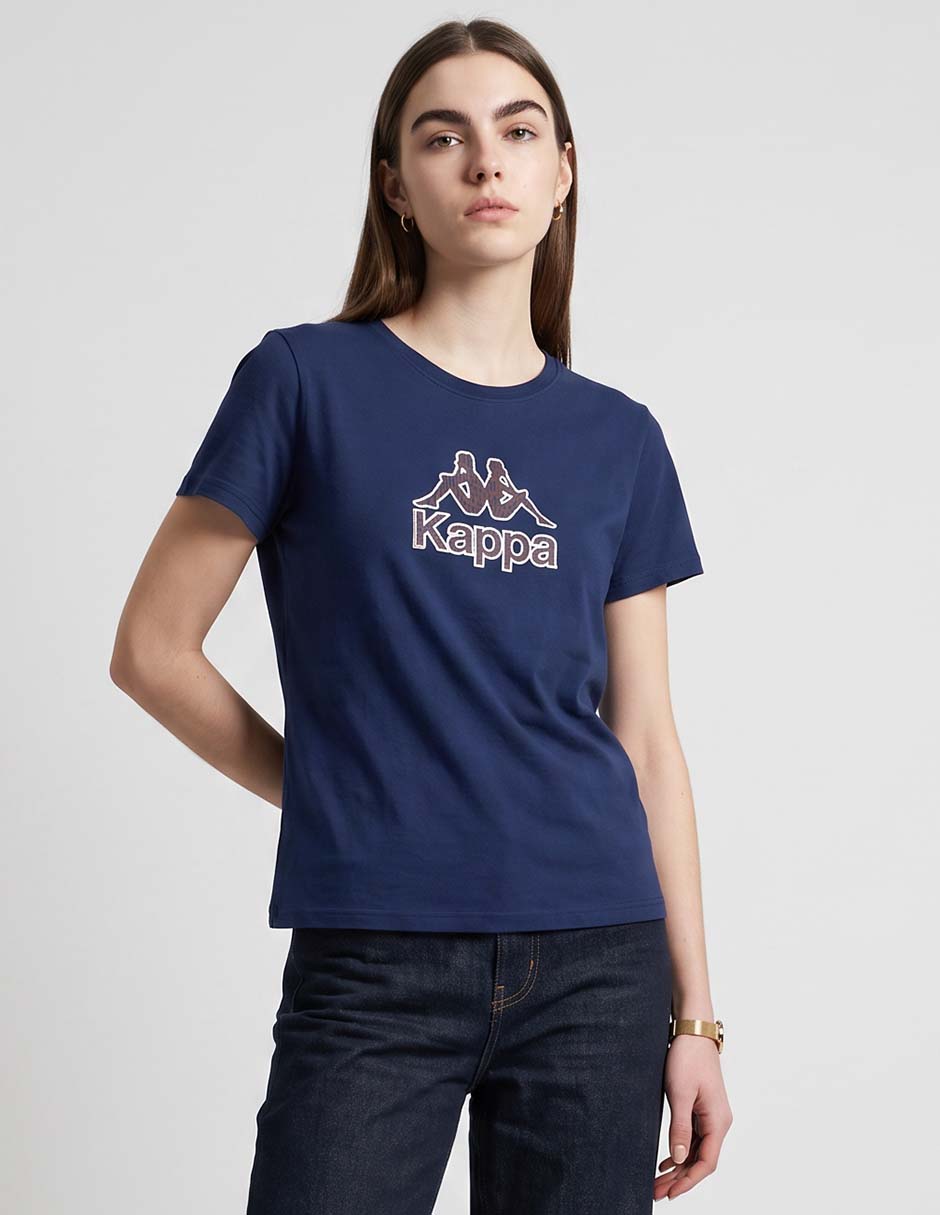 Playera manga corta cuello redondo para mujer