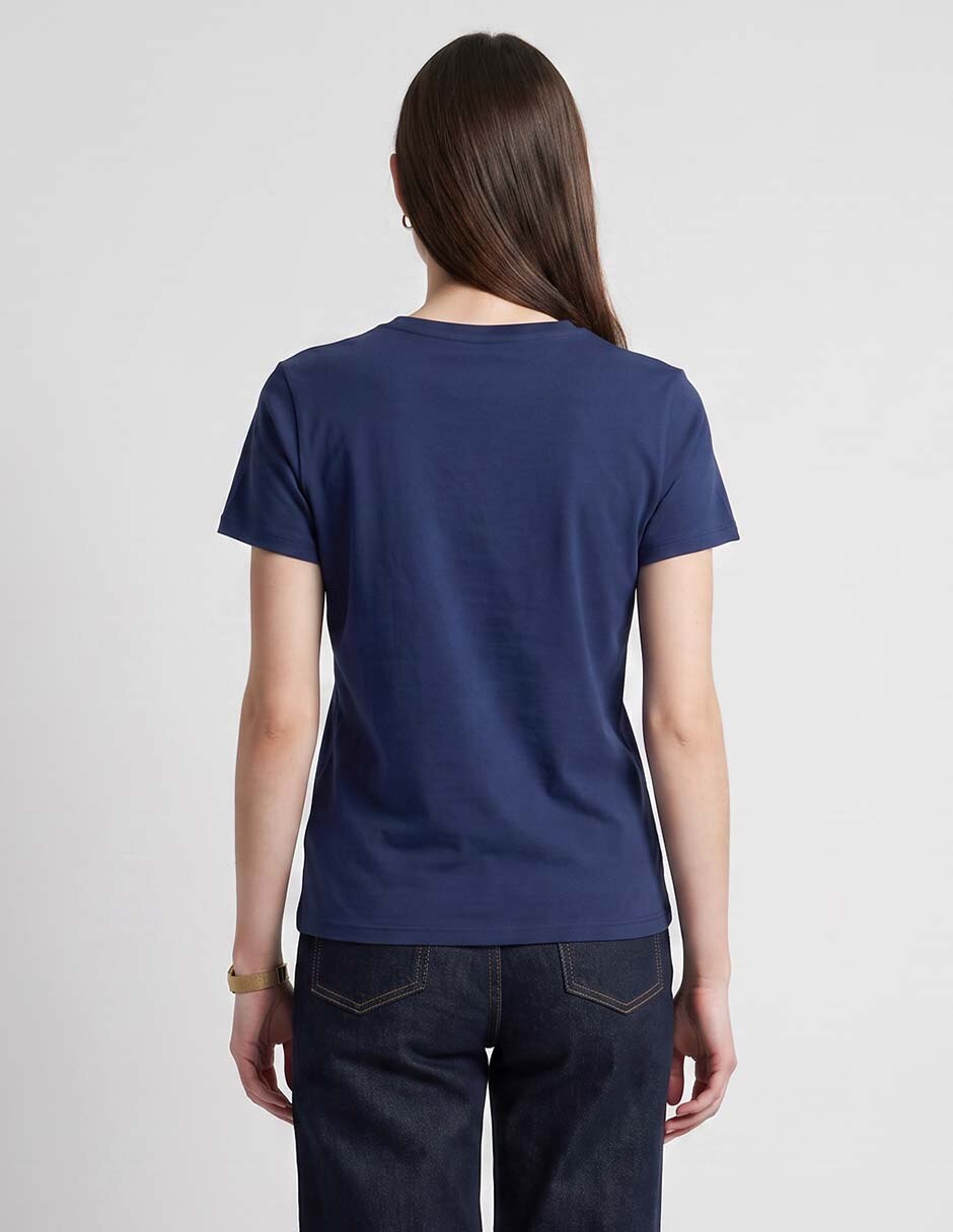 Playera manga corta cuello redondo para mujer 2