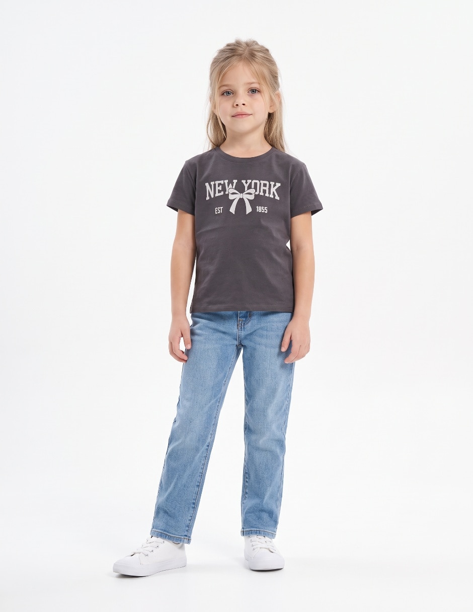 Playera manga corta para niña Playera manga corta para niña