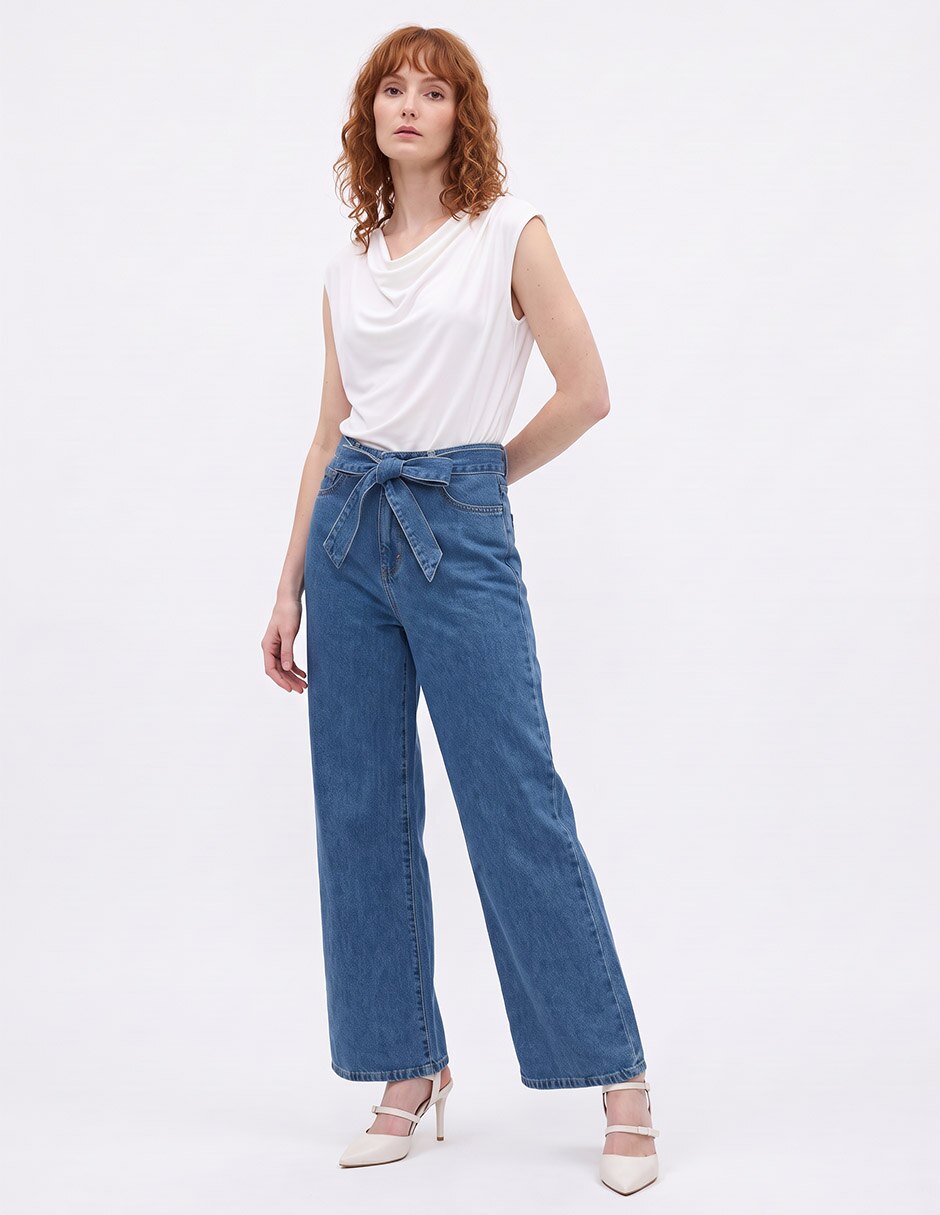 Jeans straight para mujer 3
