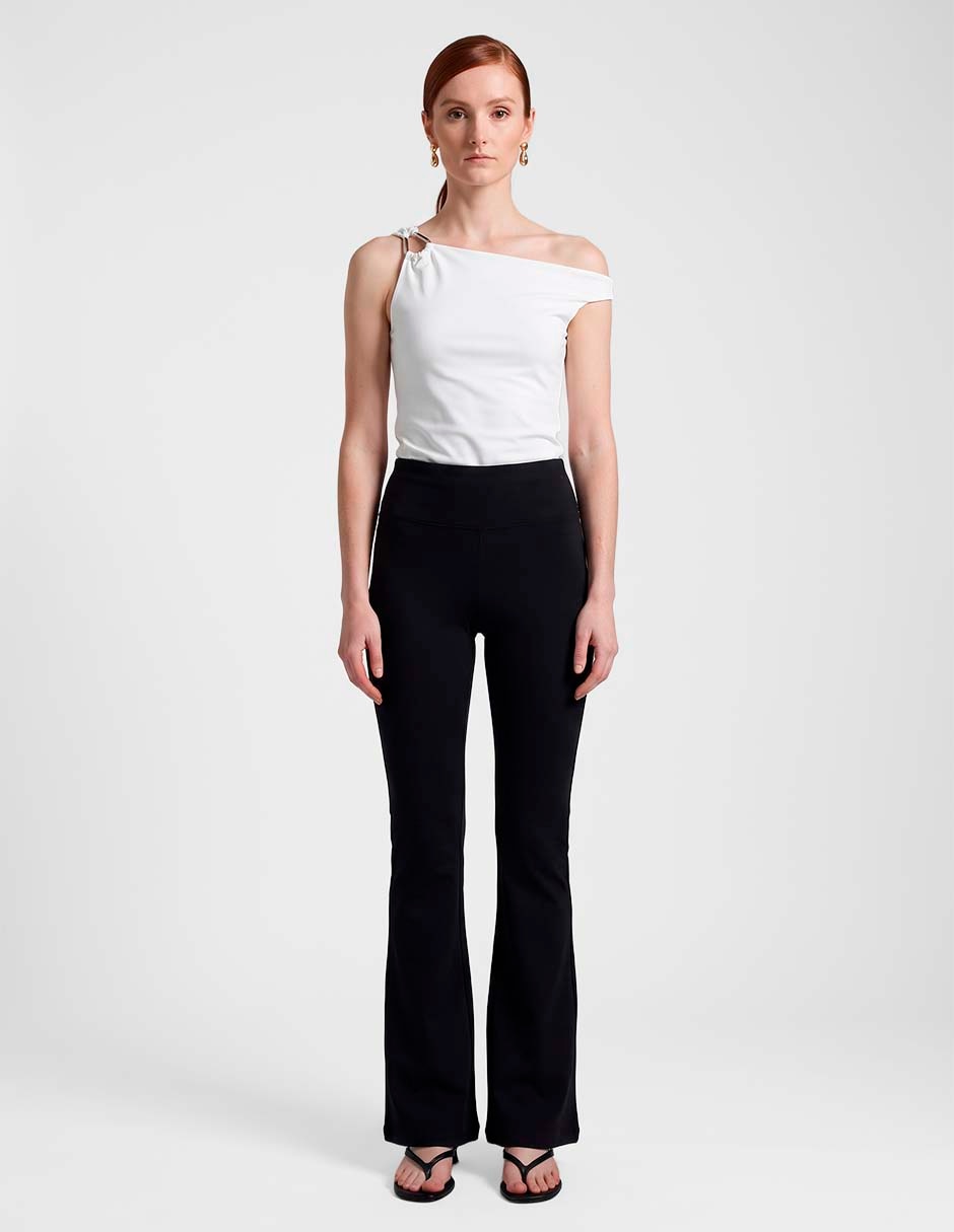 Legging media cintura con elástico para mujer