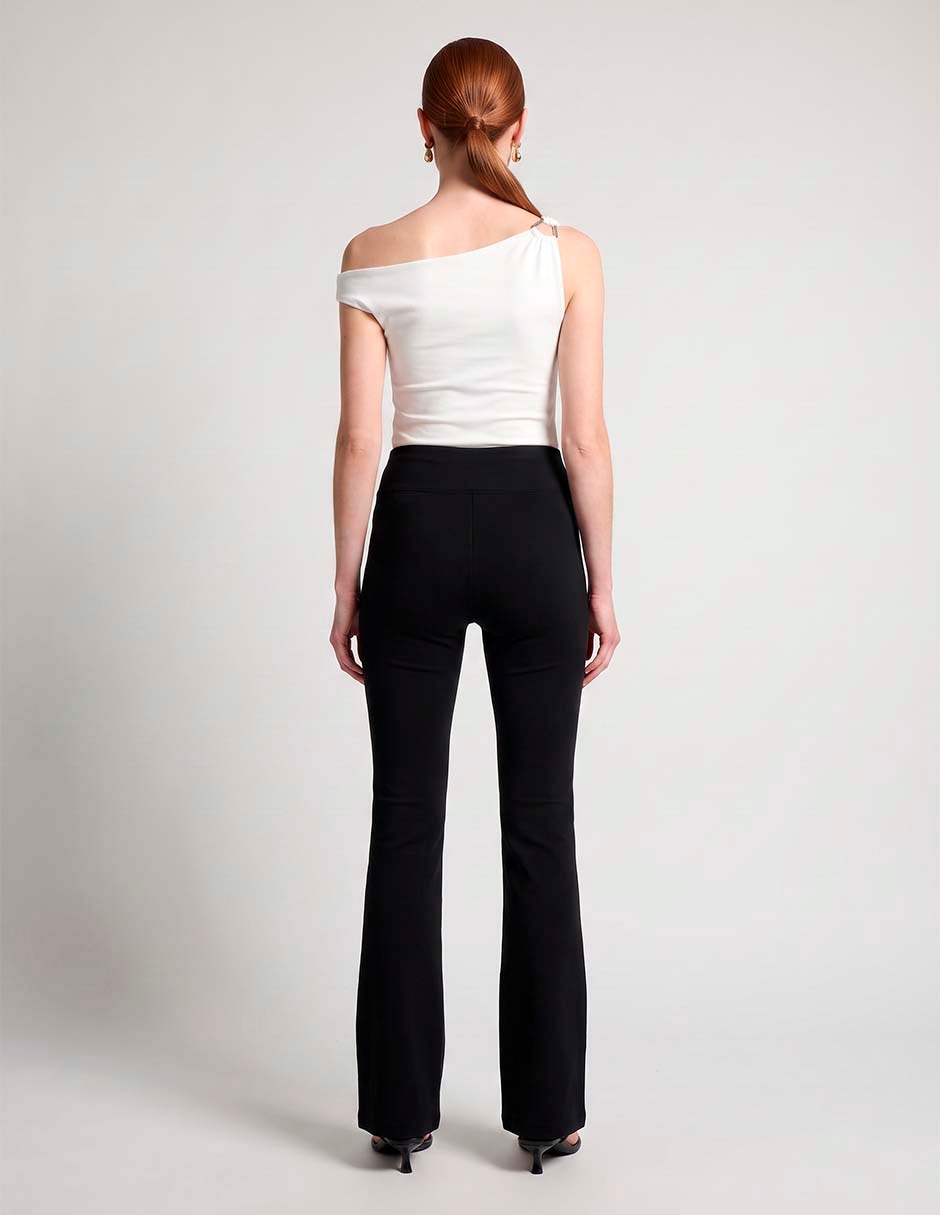 Legging media cintura con elástico para mujer