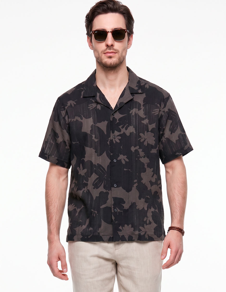 Camisa casual manga corta para hombre