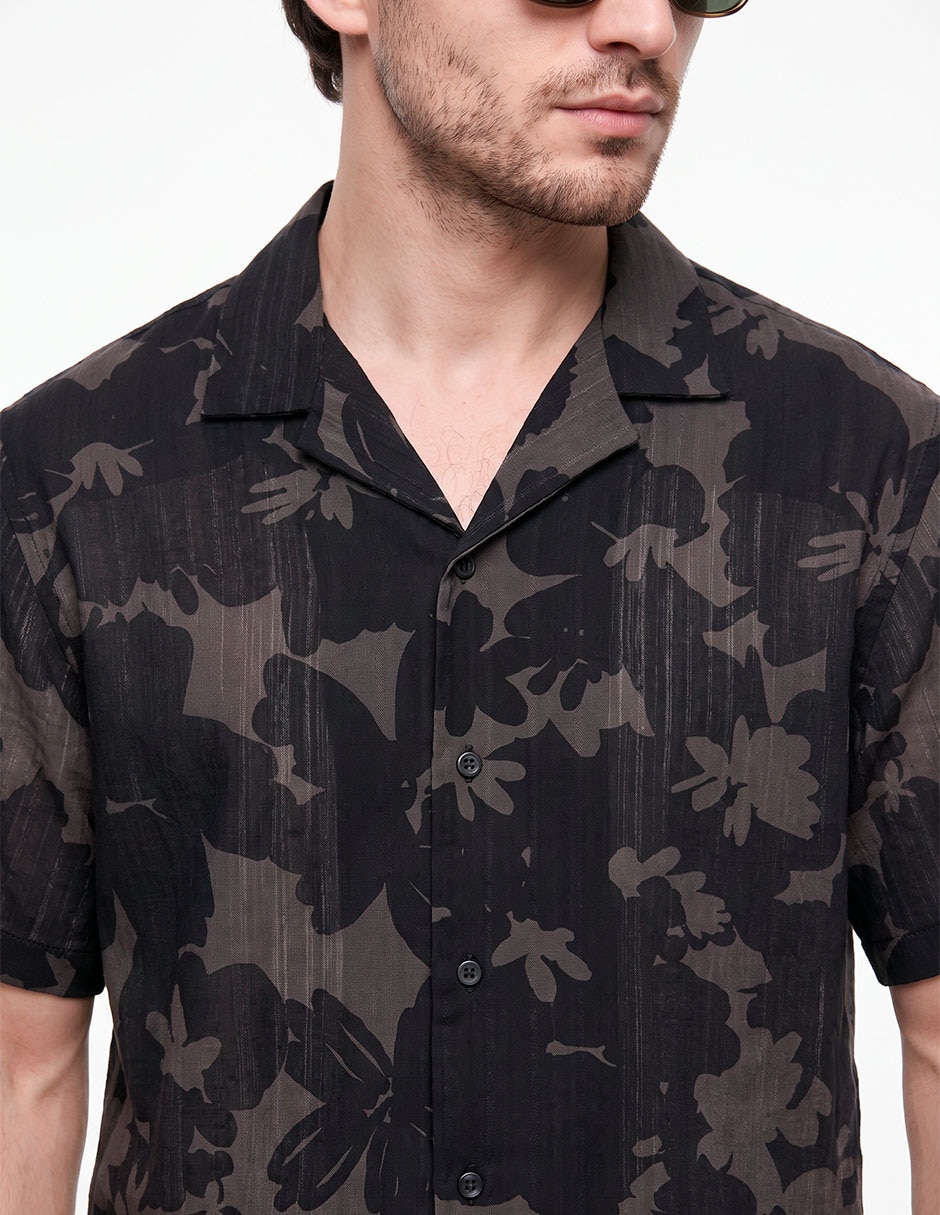 Camisa casual manga corta para hombre 4