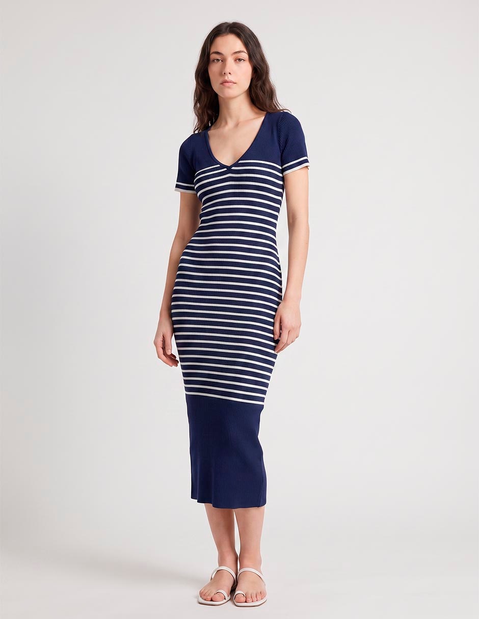 Vestido midi casual para mujer Vestido midi casual para mujer