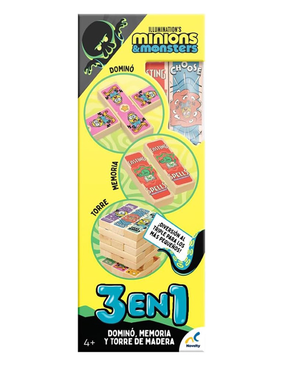 Torre de madera 3 en 1 minions and monsters 2