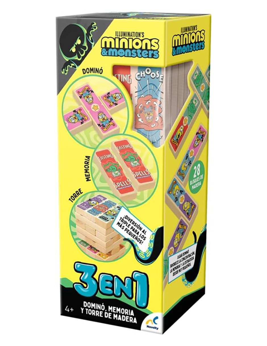 Torre de madera 3 en 1 minions and monsters 3