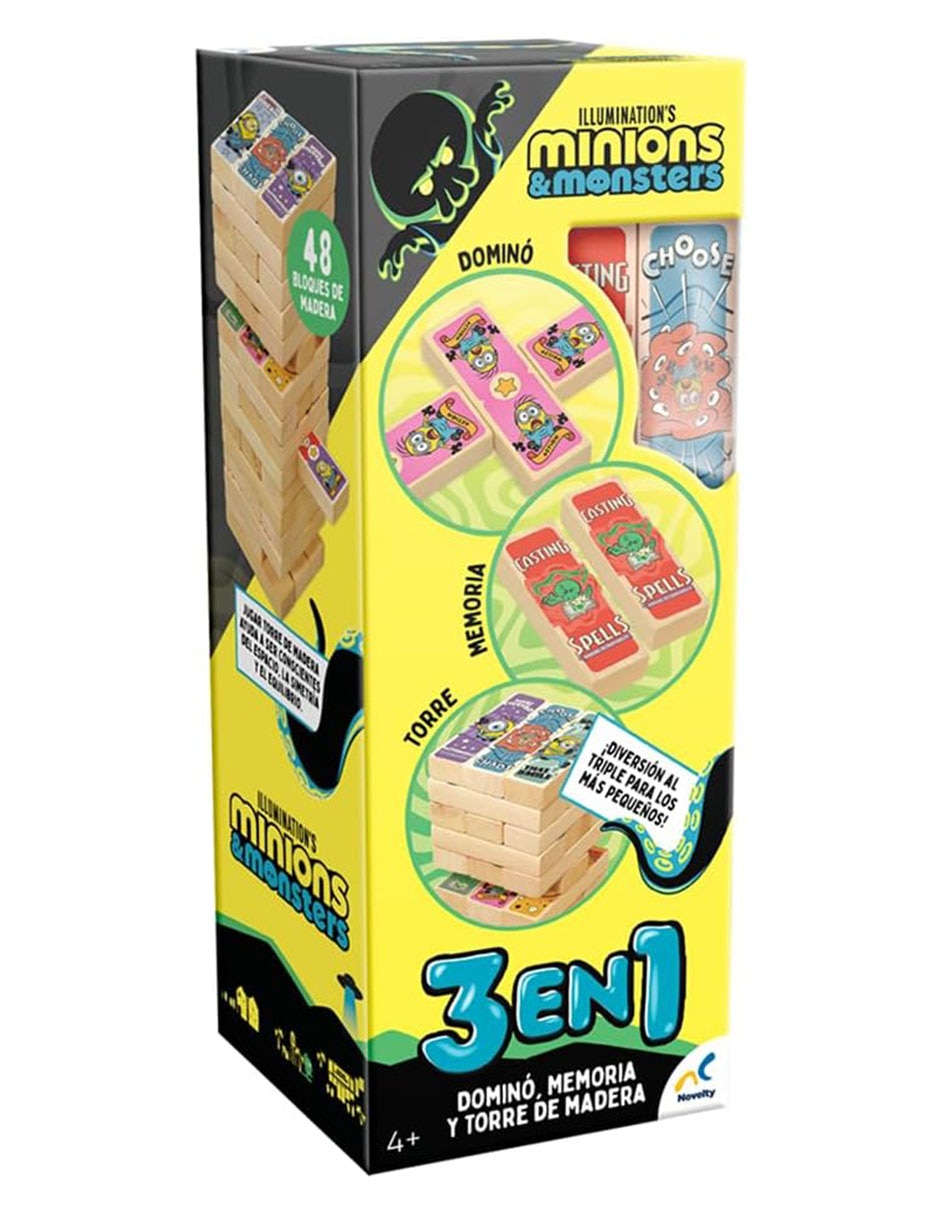 Torre de madera 3 en 1 minions and monsters 4