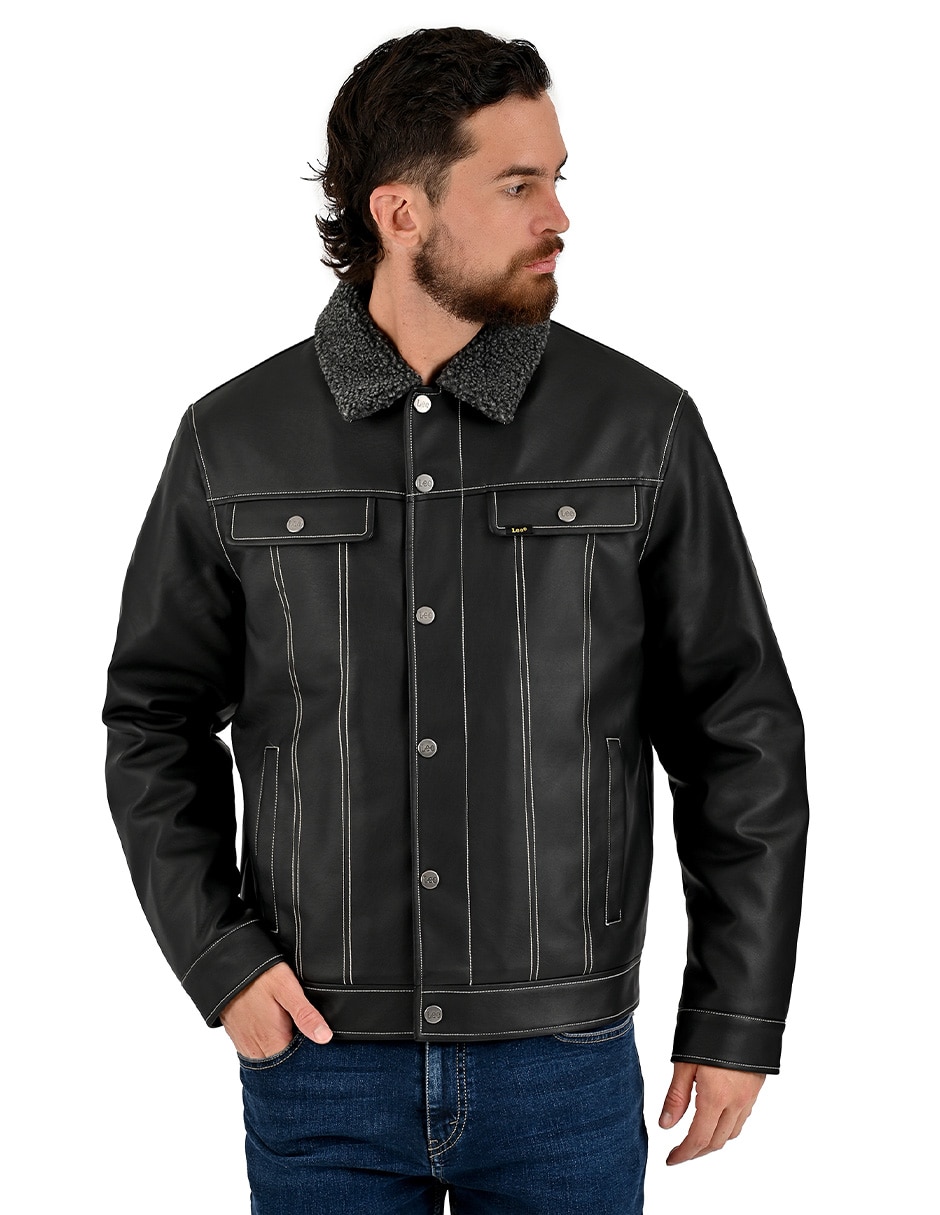 Chamarra casual con bolsillos para hombre 1