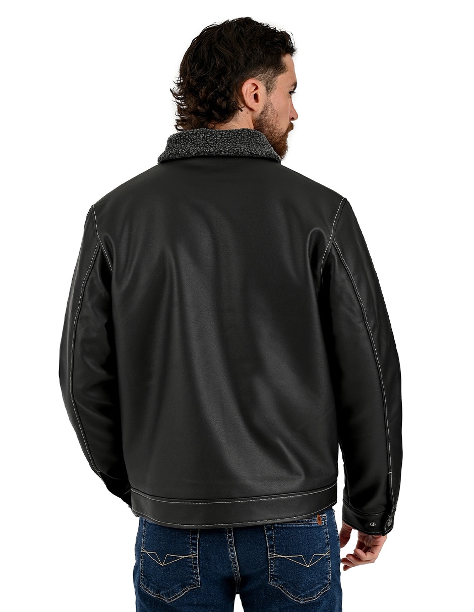 Chamarra casual con bolsillos para hombre 2