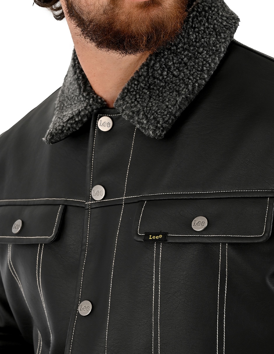 Chamarra casual con bolsillos para hombre 3
