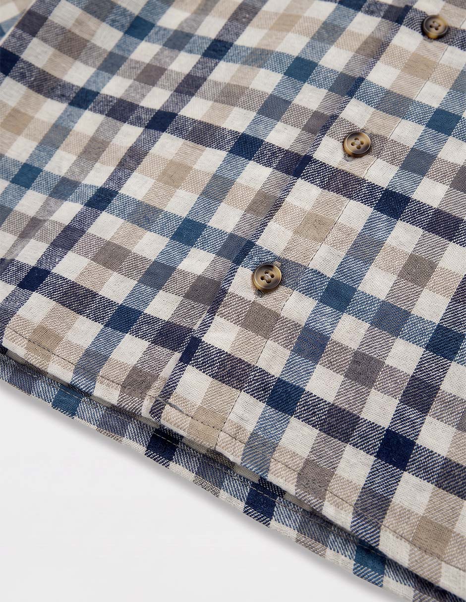 Camisa casual de algodón manga larga para niño 3