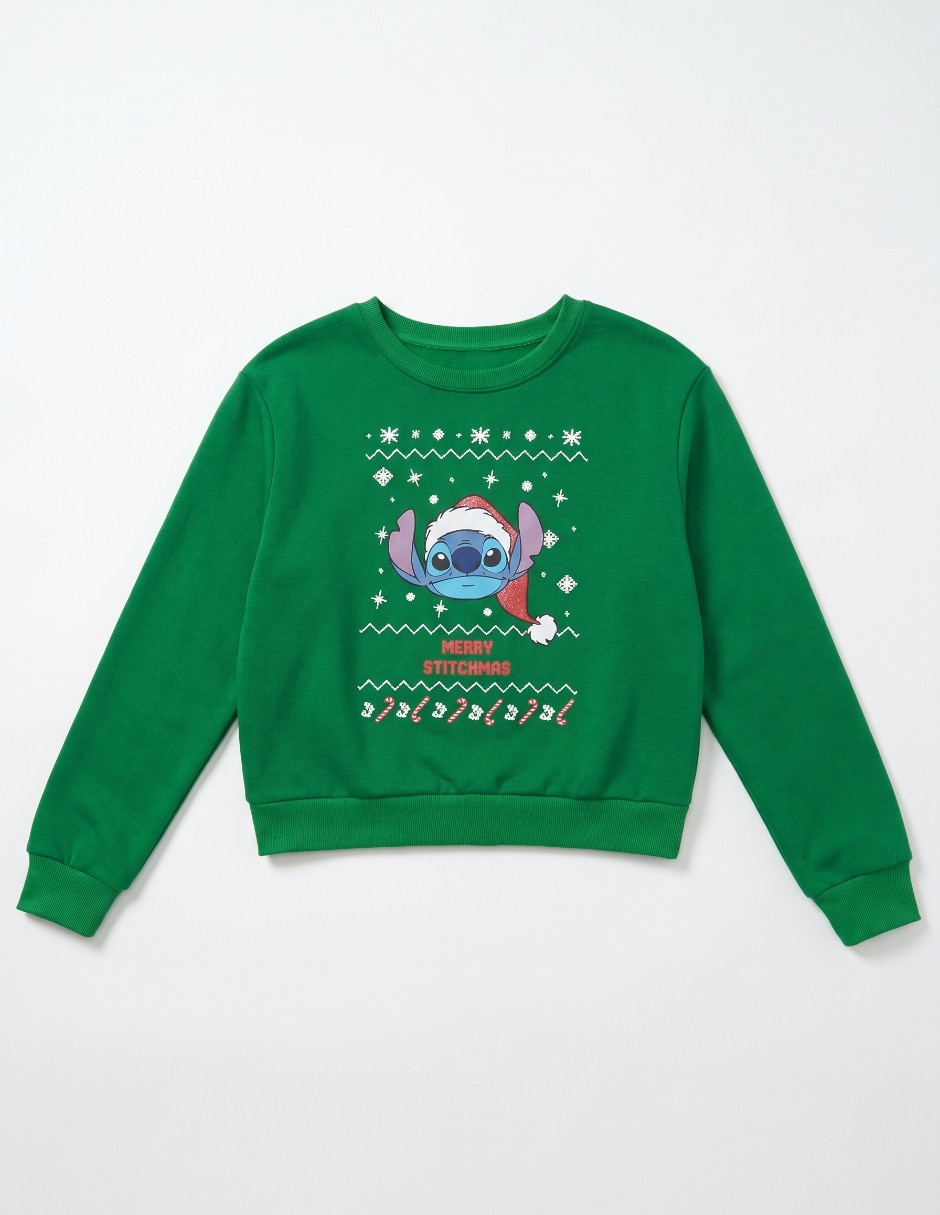 Sudadera navideña Stitch para niña 3