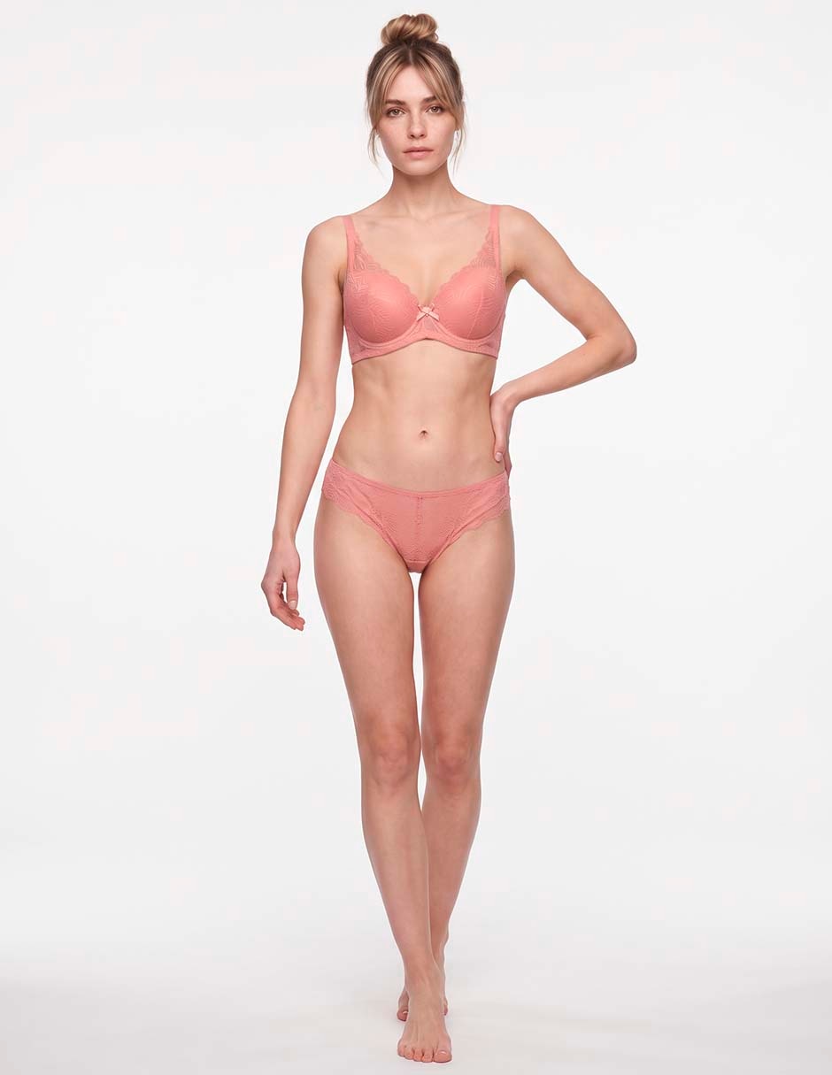 Brassiere balconette con copa para mujer 4