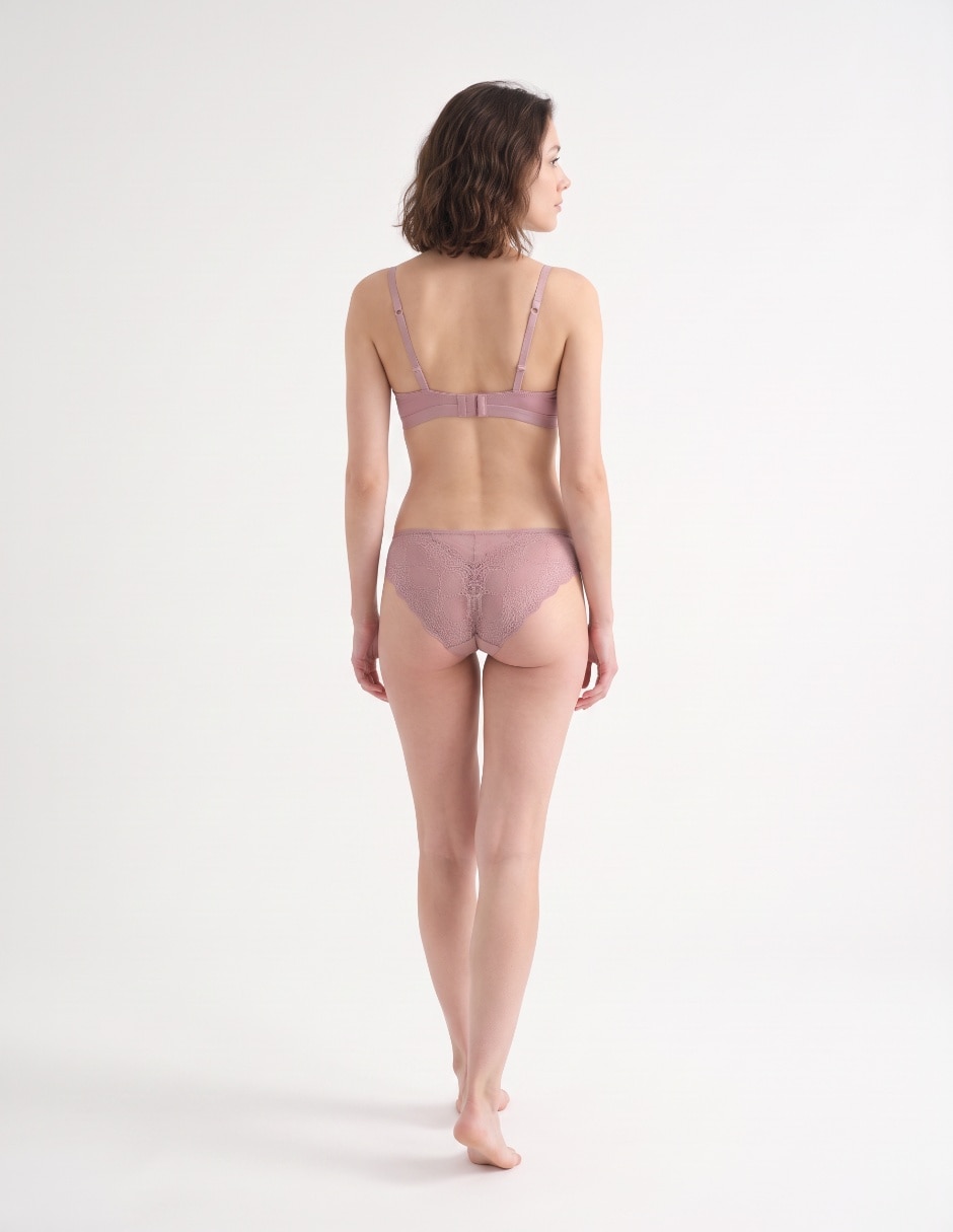 Brassiere demi con copa para mujer 2