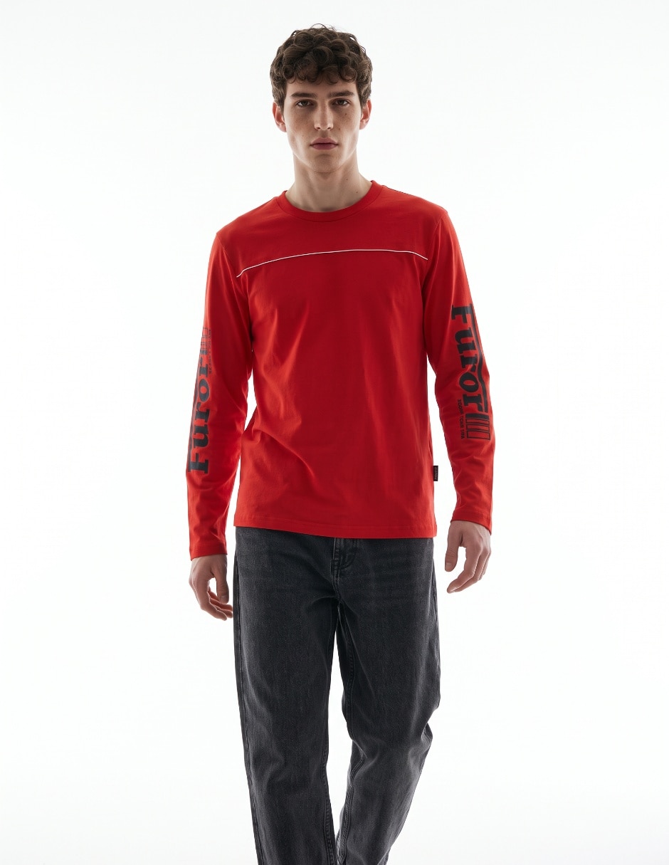Playera cuello redondo para hombre 1