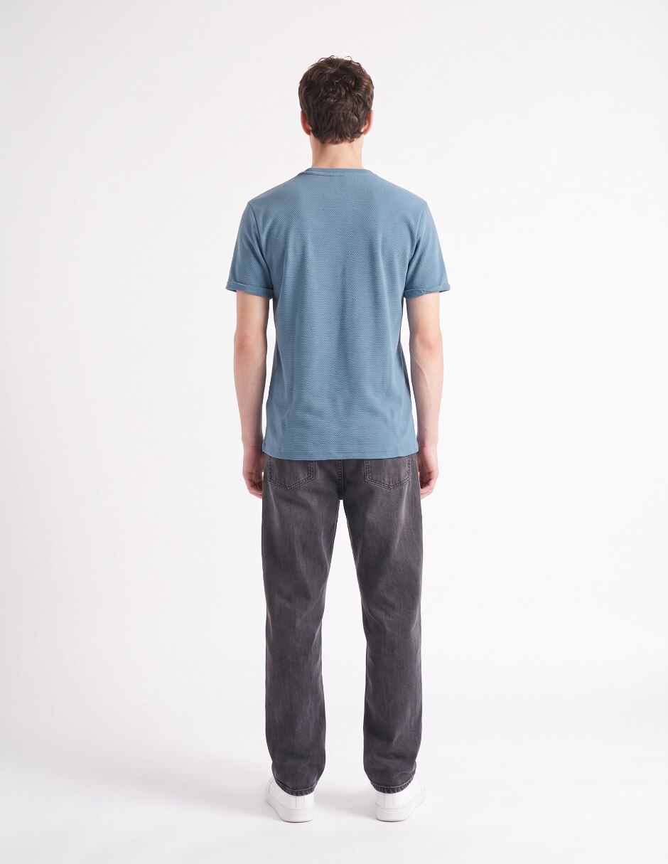 Playera cuello redondo para hombre 2