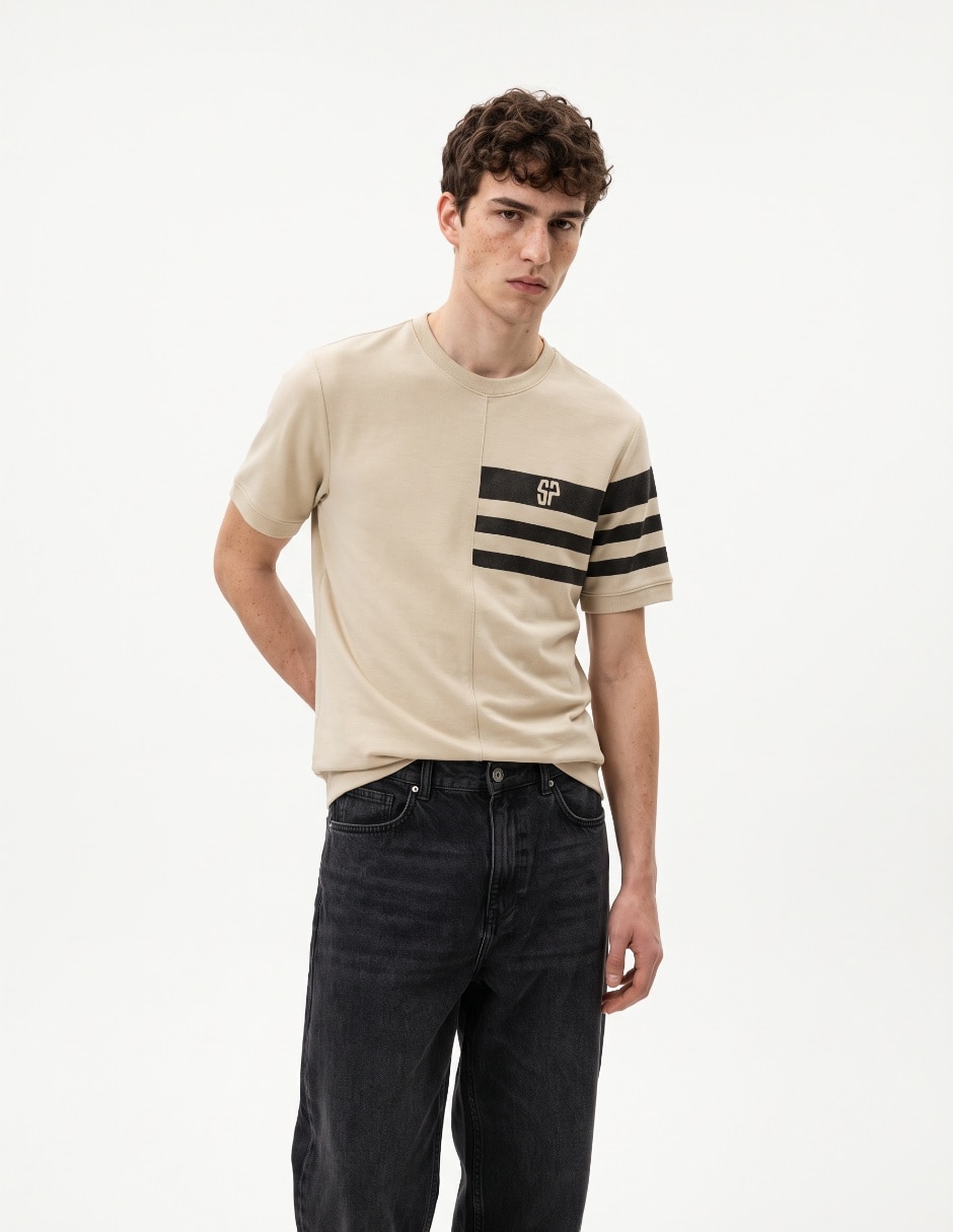 Playera cuello redondo para hombre Playera cuello redondo para hombre