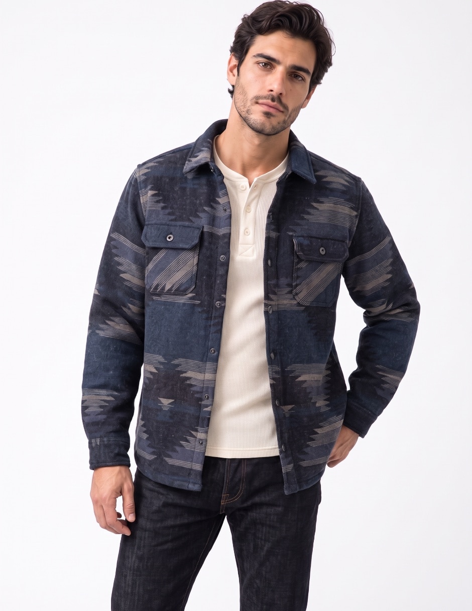 Sobrecamisa casual manga larga para hombre Sobrecamisa casual manga larga para hombre