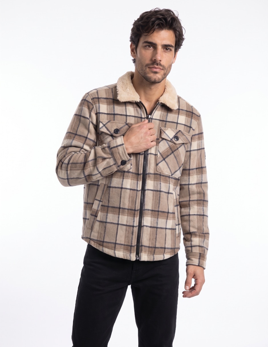 Sobrecamisa casual manga larga para hombre Sobrecamisa casual manga larga para hombre