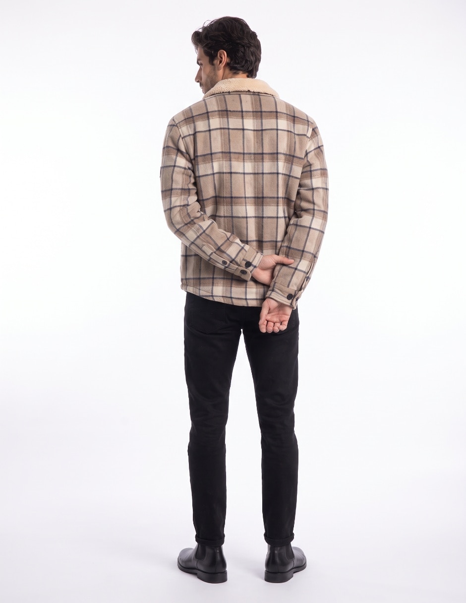 Sobrecamisa casual manga larga para hombre 2